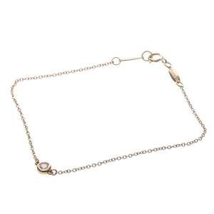 TIFFANY 18k Gold Diamond Charm Bracelet